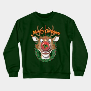 Merry Red Nose Bulb Crewneck Sweatshirt